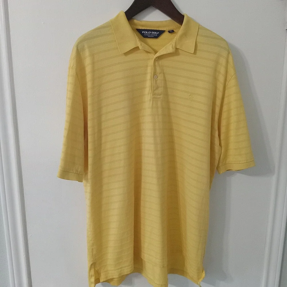 Polo Golf Ralph Lauren Polo Shirt‎ Men's XL Yellow LOGO